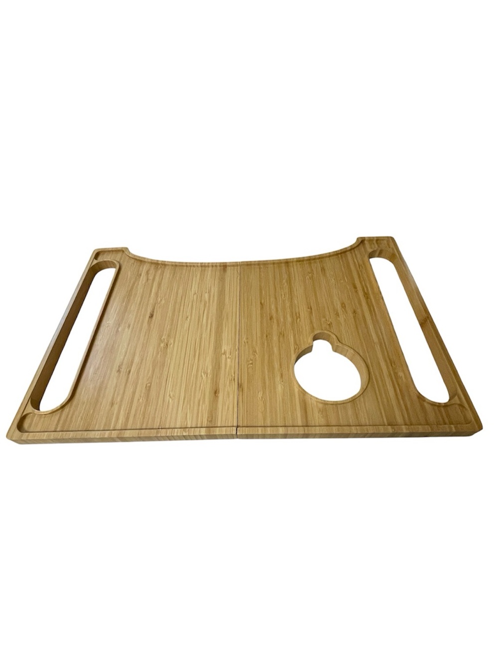 HAYAYOFFI Bamboo Walker Tray Table Foldable Cup Holder New In Box - Picture 2 of 7